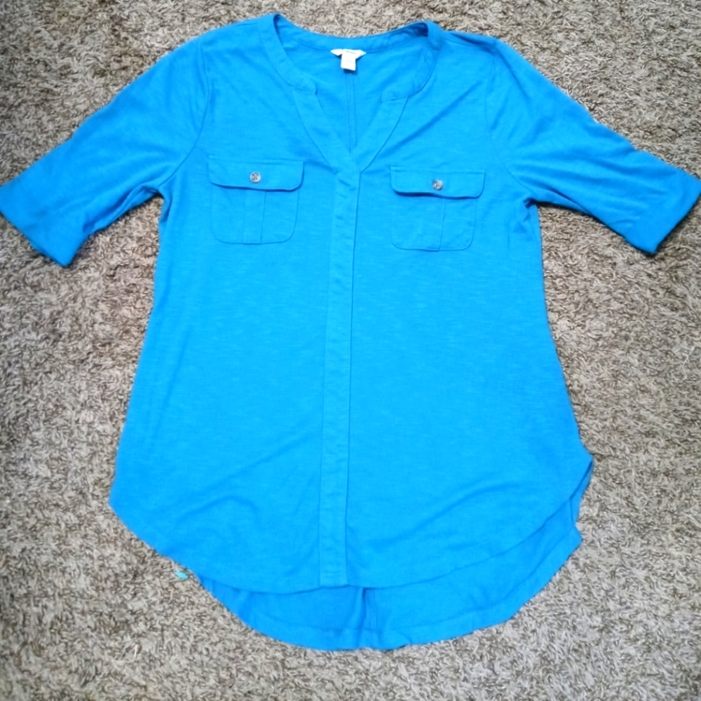 Medium, blue, Half sleeve shirt